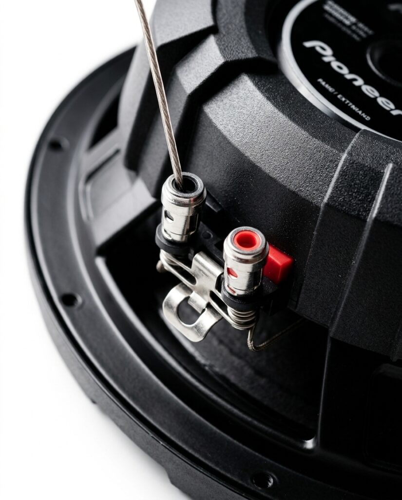 Poinner Subwoofer flatlay showing complete package and components