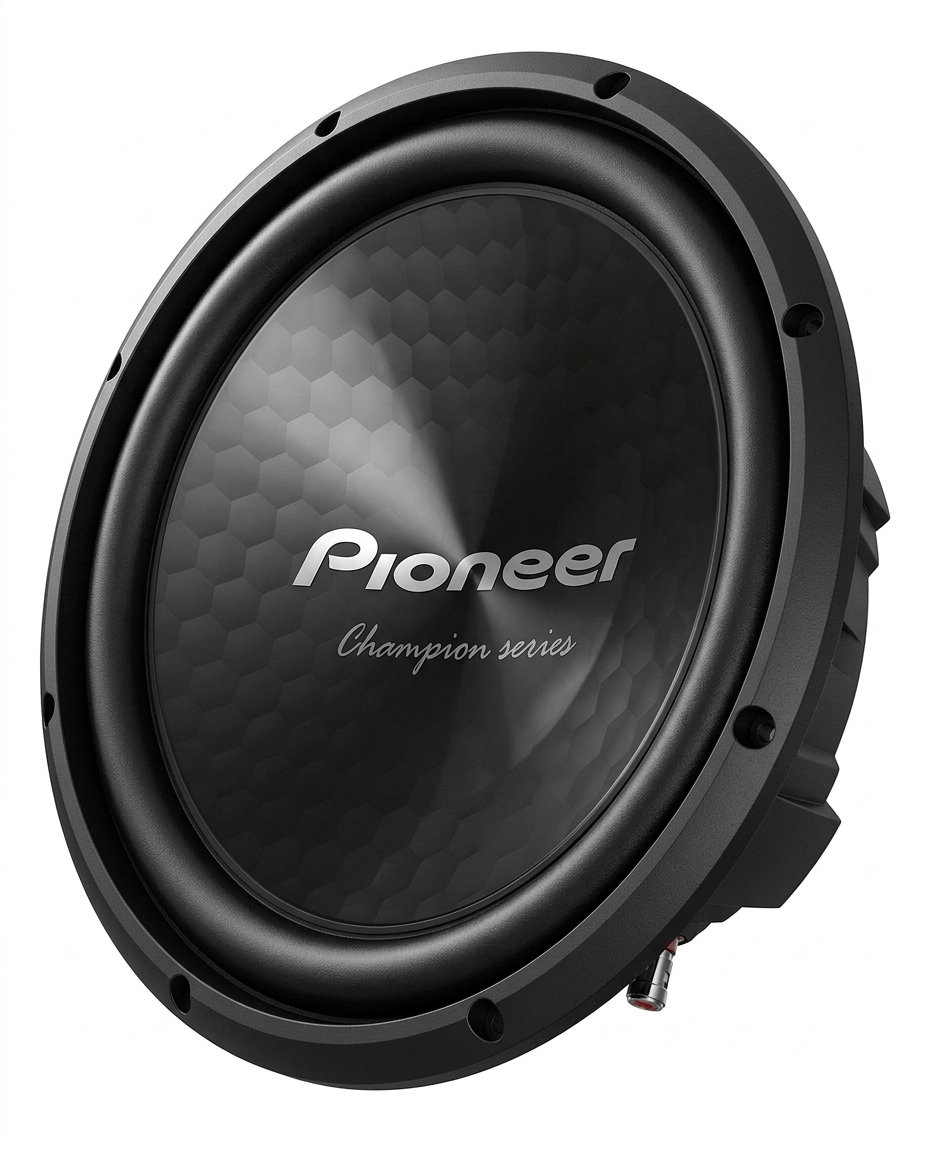 Poinner Subwoofer front view with sleek black design